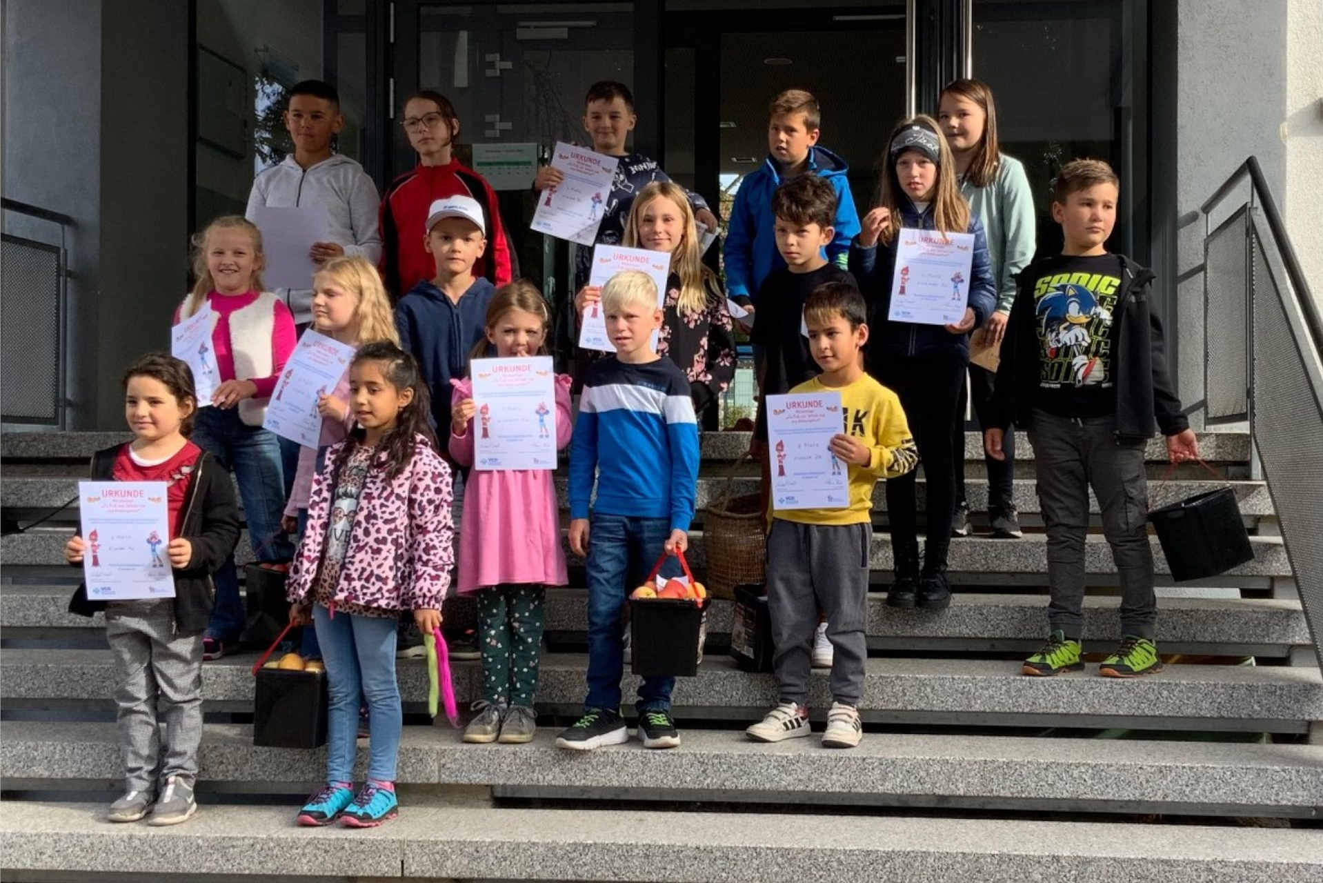 Zu Fuss zur Schule Aktionswoche die Klassen