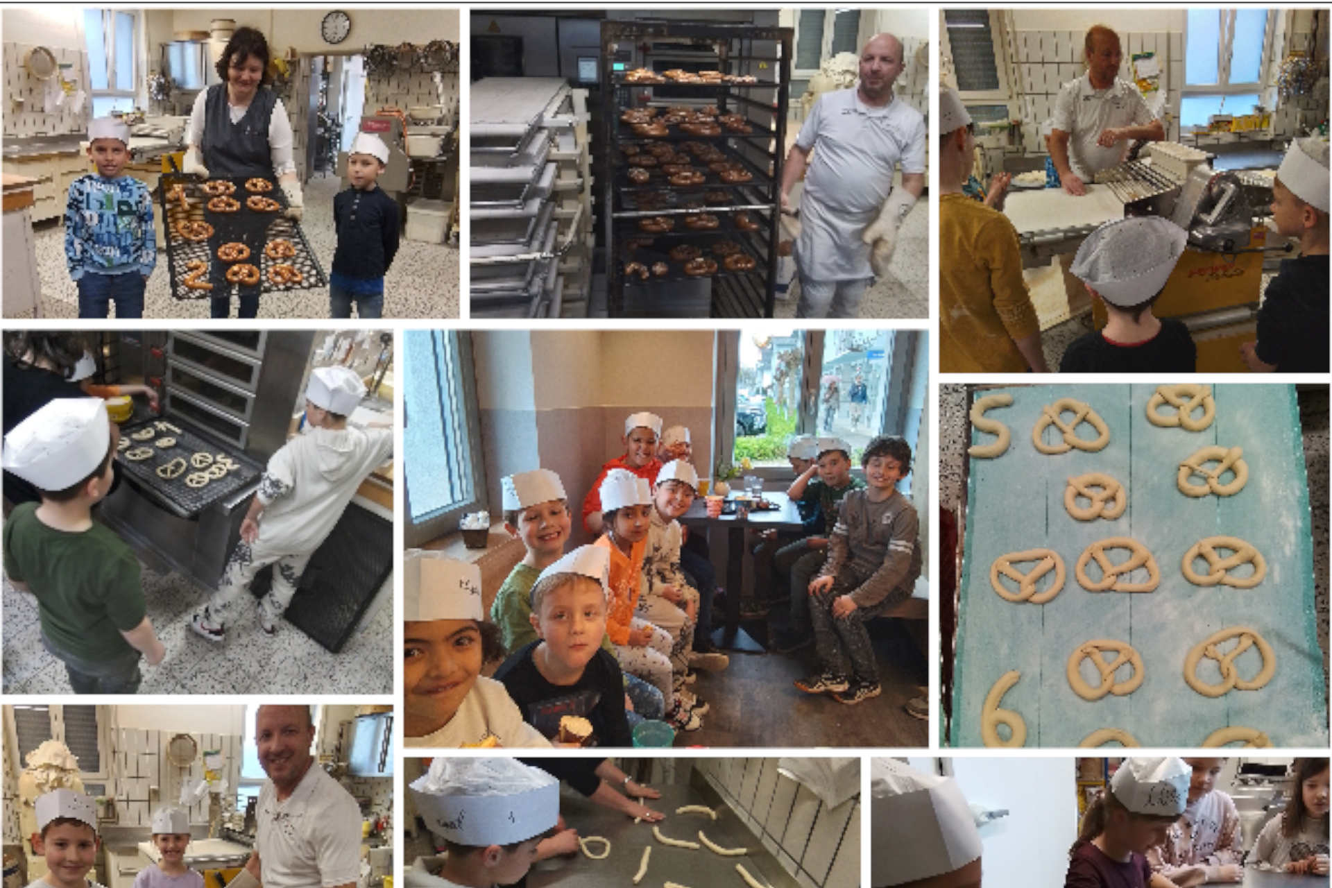 Ausflug der Grundschule Unterlauchringen bei der Bäckerei Roters