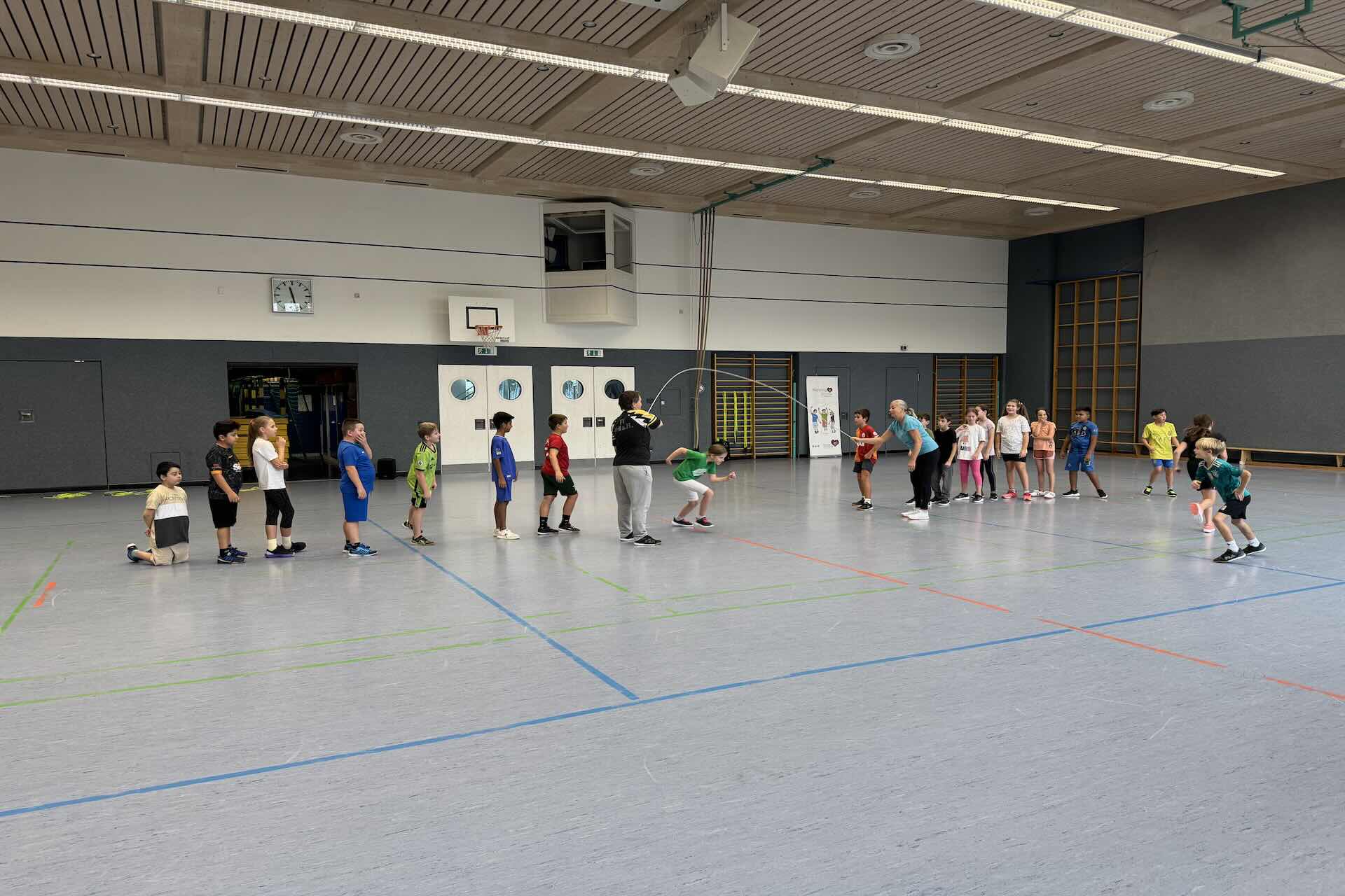 Skipping Hearts Workshop mit der Klasse 4c Grundschule Unterlauchringen